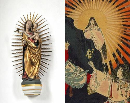 Maria als Himmelskönigin und Amaterasu, die japanische Sonnengöttin