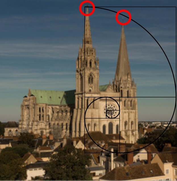 Chartres Fibonaccispirale