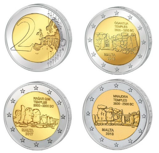 2 Euro Gedenkmünzen Maltas