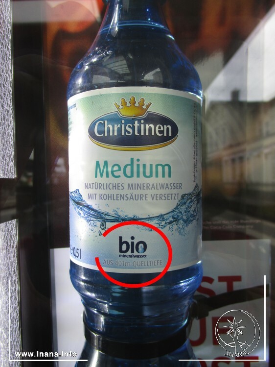 Flasche "Bio-Mineralwasser" von Christinen