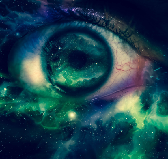 Auge im Weltraum