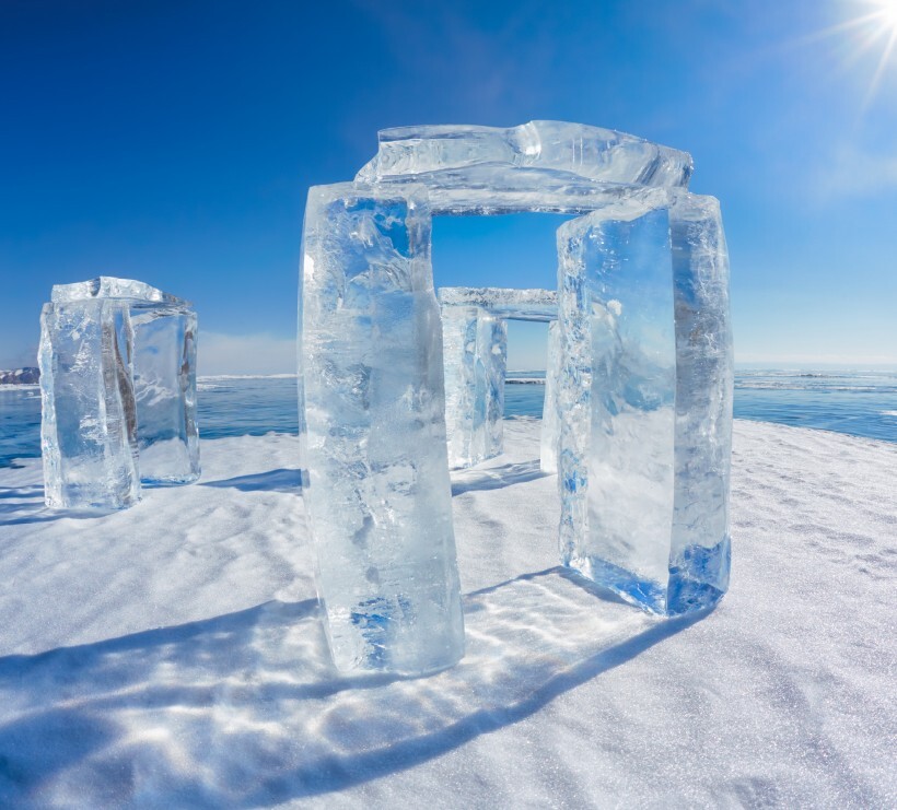 Trilithen aus Eis