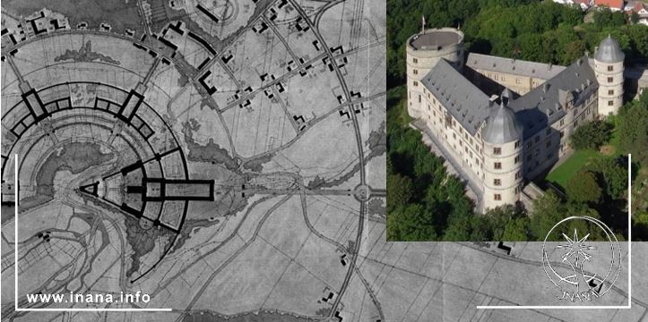 Konzeptionsplan Wewelsburg und Luftbild der Burg